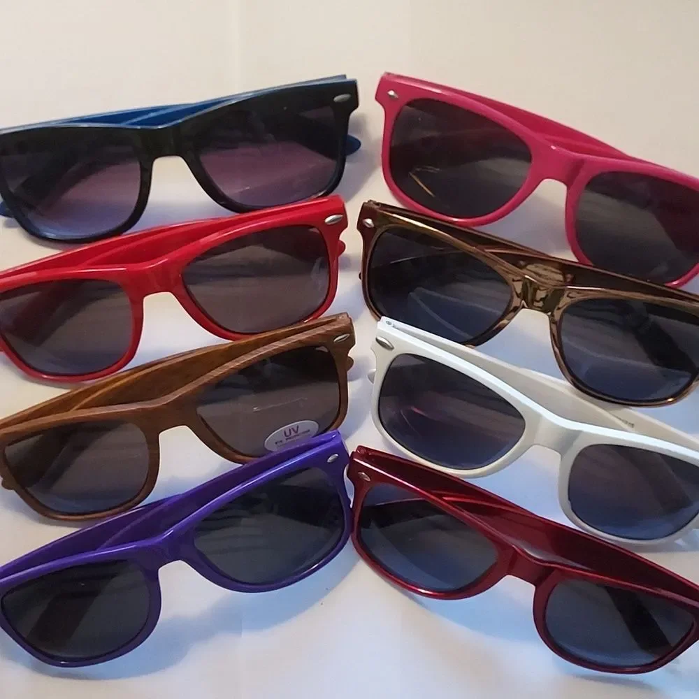 Sunglasses Bundle set of 8 various colors Inexpensive Sunglasses